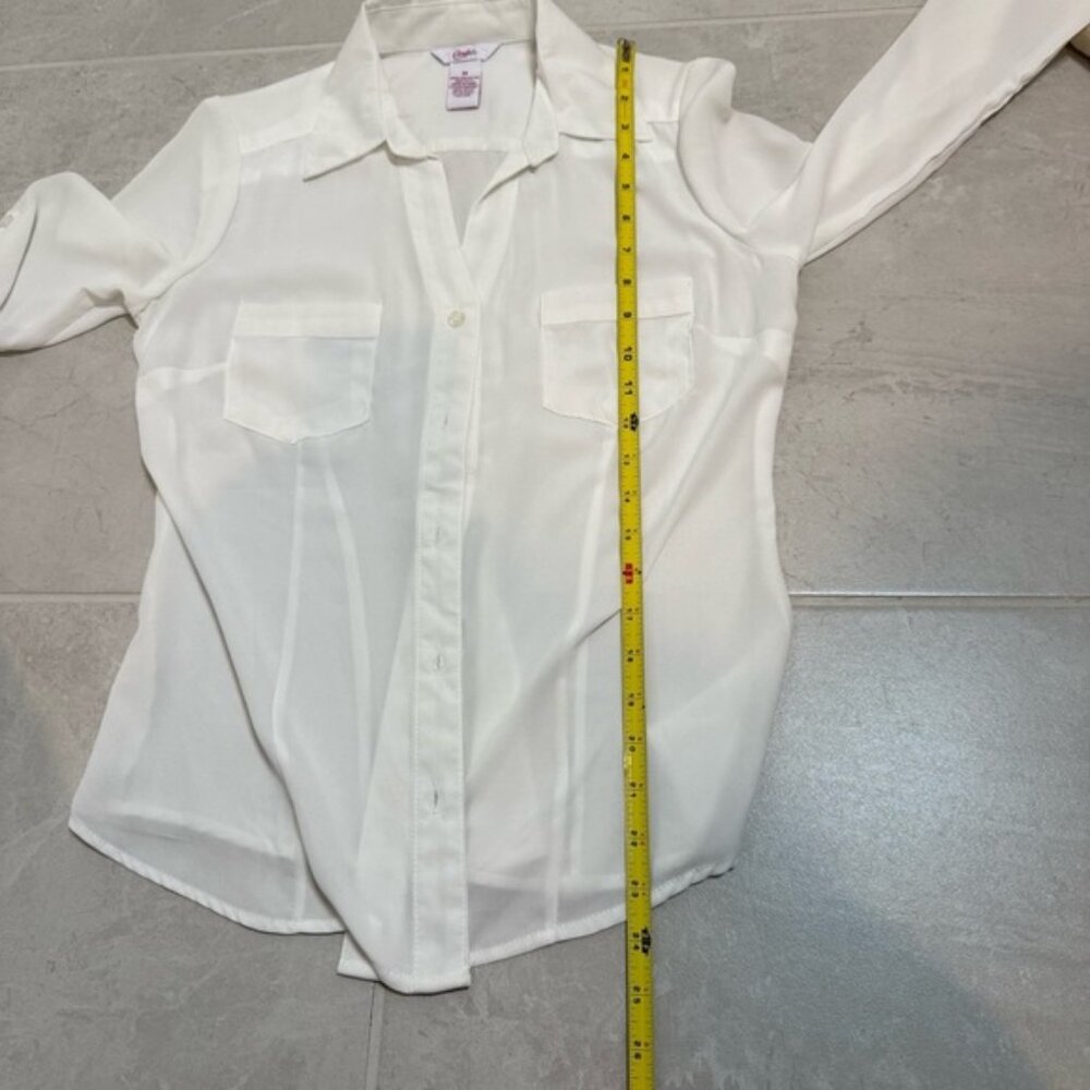Candie's White Blouse Meduim
